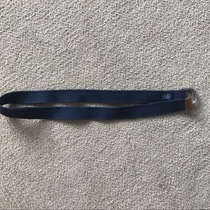 Polo Ralph Lauren Navy Double Ring Fabric Belt